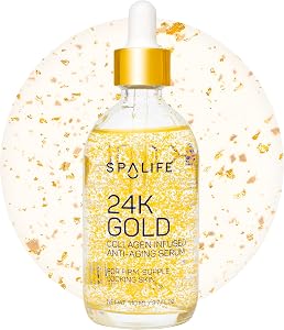 SpaLife Beauty 24k Gold Anti Aging Serum | Korean Deep Collagen Serum for Face with Real G